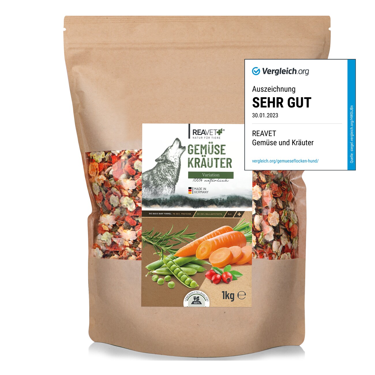 REAVET Gemüse Kräuter Variation - Barfzusatz 1kg