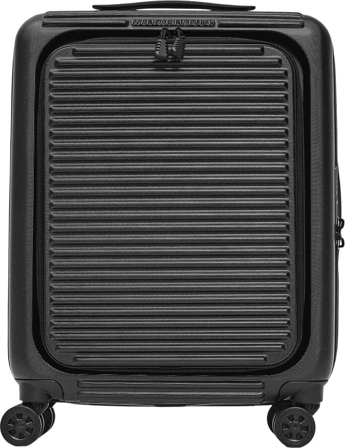 Mandarina Duck TANK CASE TROLLEY CABIN W/FRONT POCKET / BLACK Black