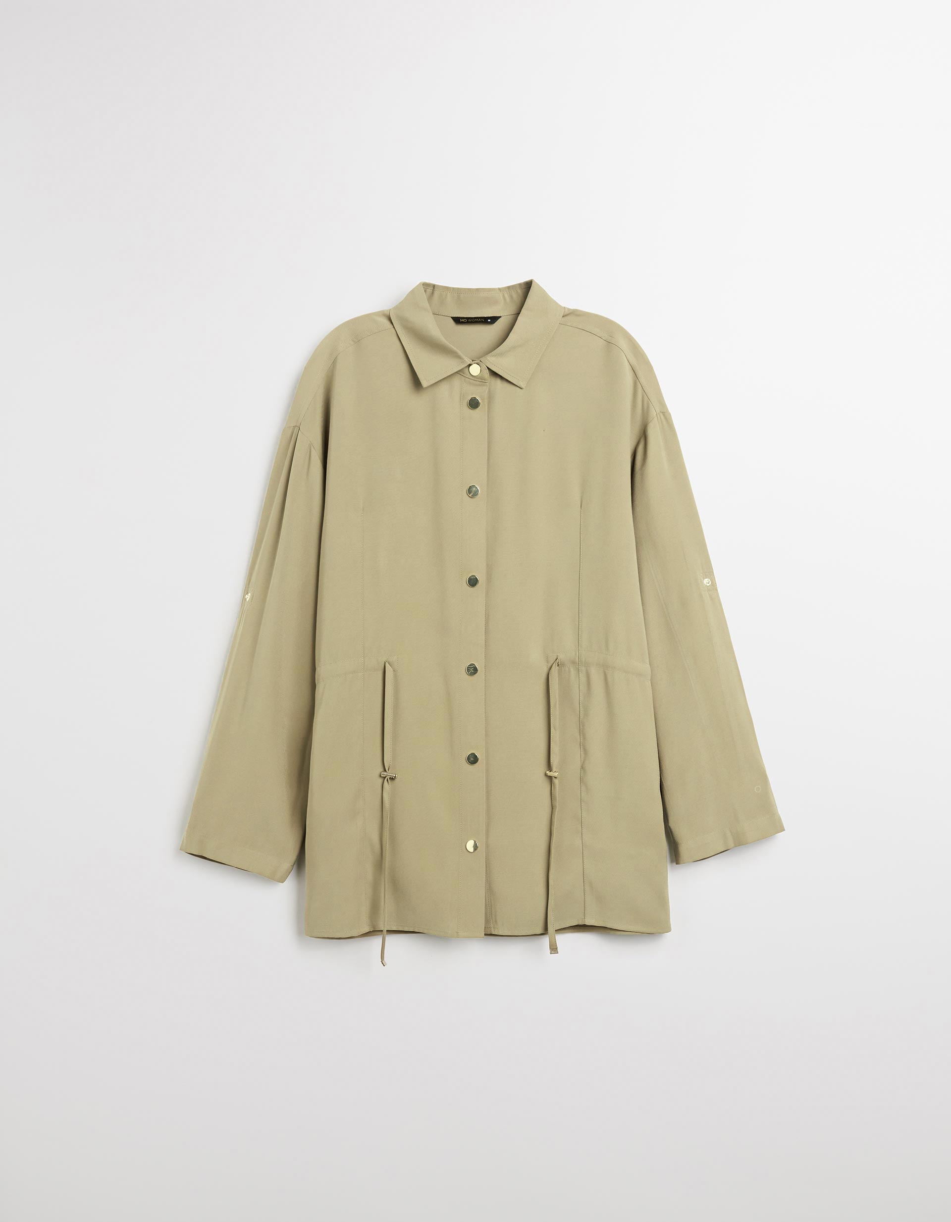 Sobrecamisa em Liocel, Mulher, Caqui