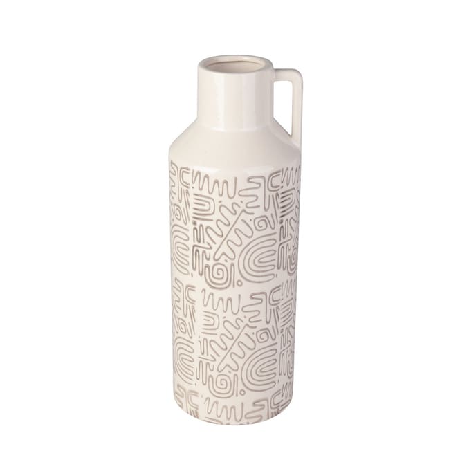 Vase - Keramik - ca. 13,5 x 13,5 x 38 cm