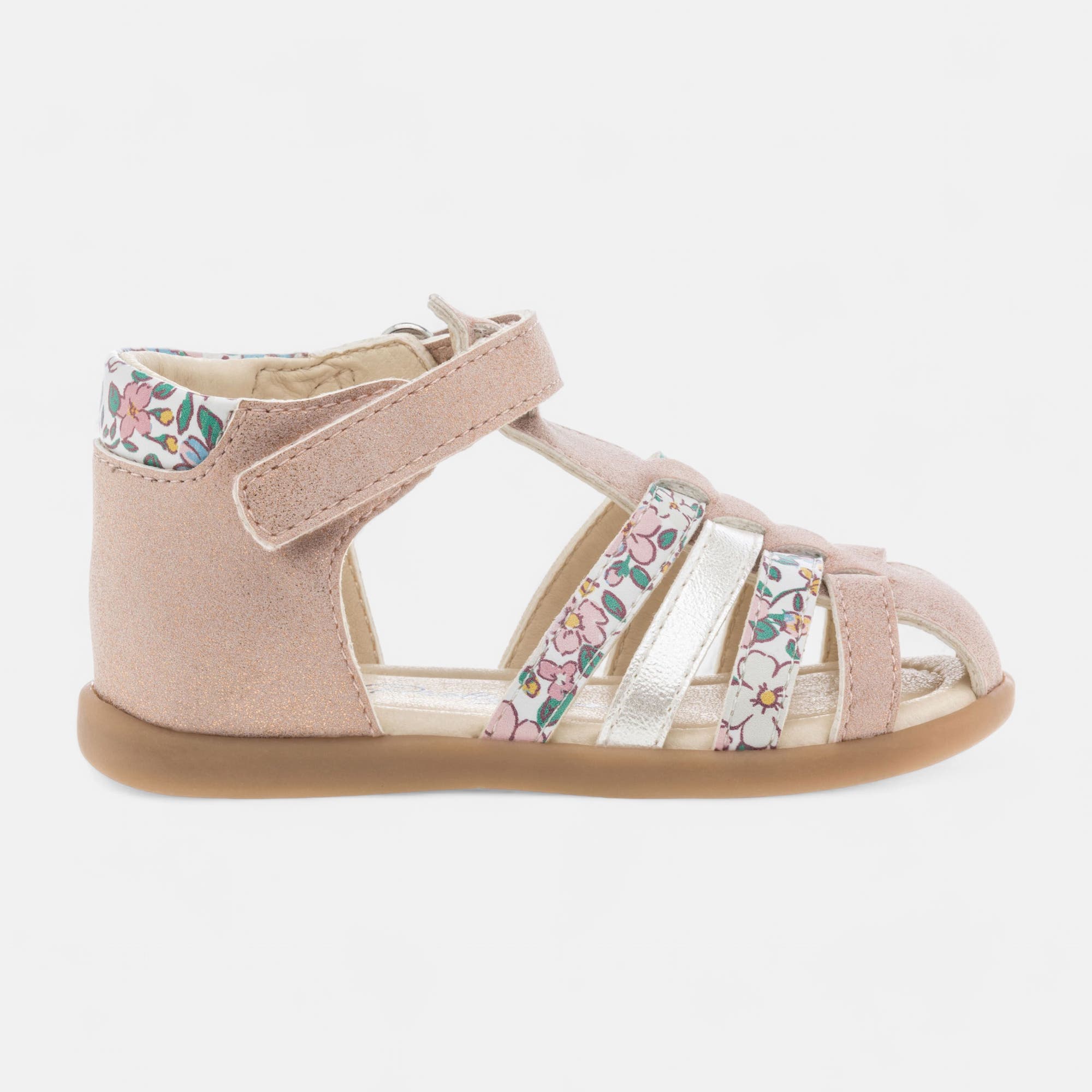 Nu-pieds Bébé fille rose
