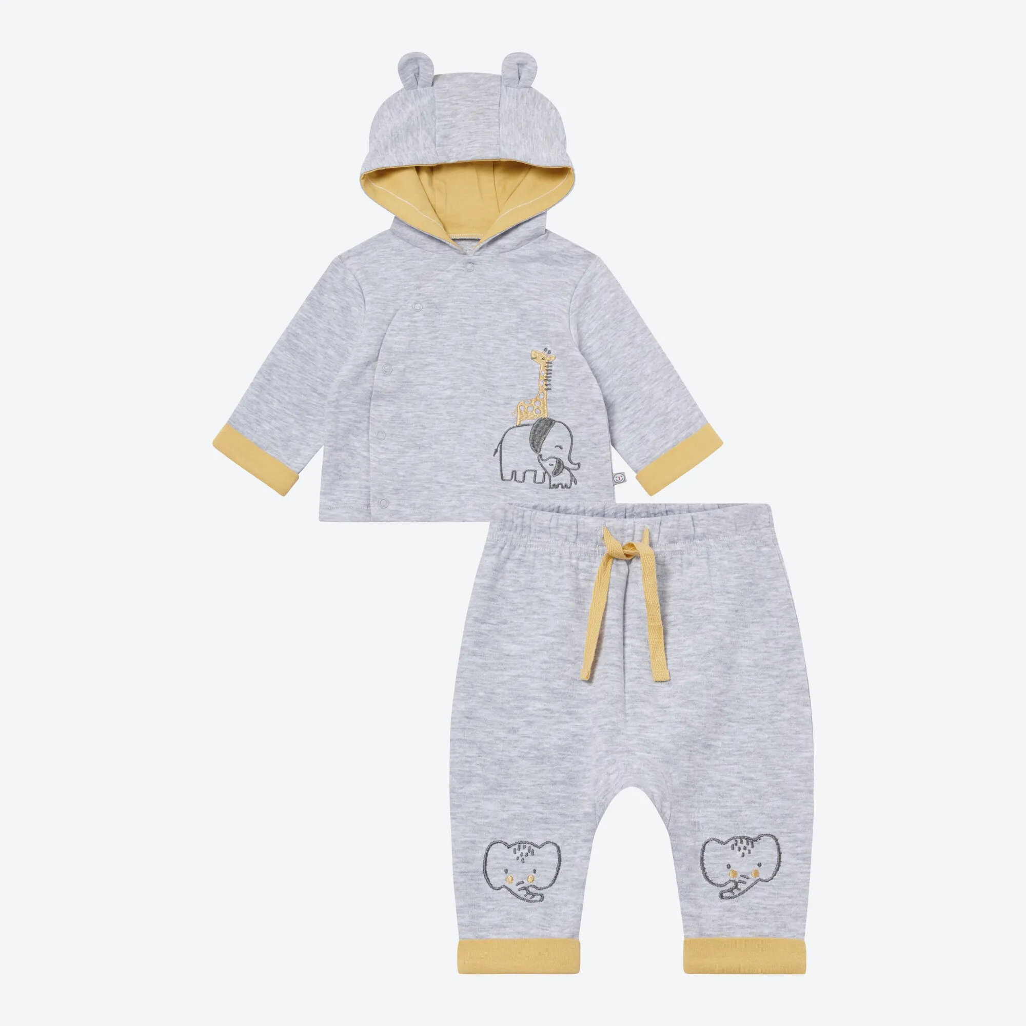 Unisex-Baby-Set mit Kapuze, 2-teilig
