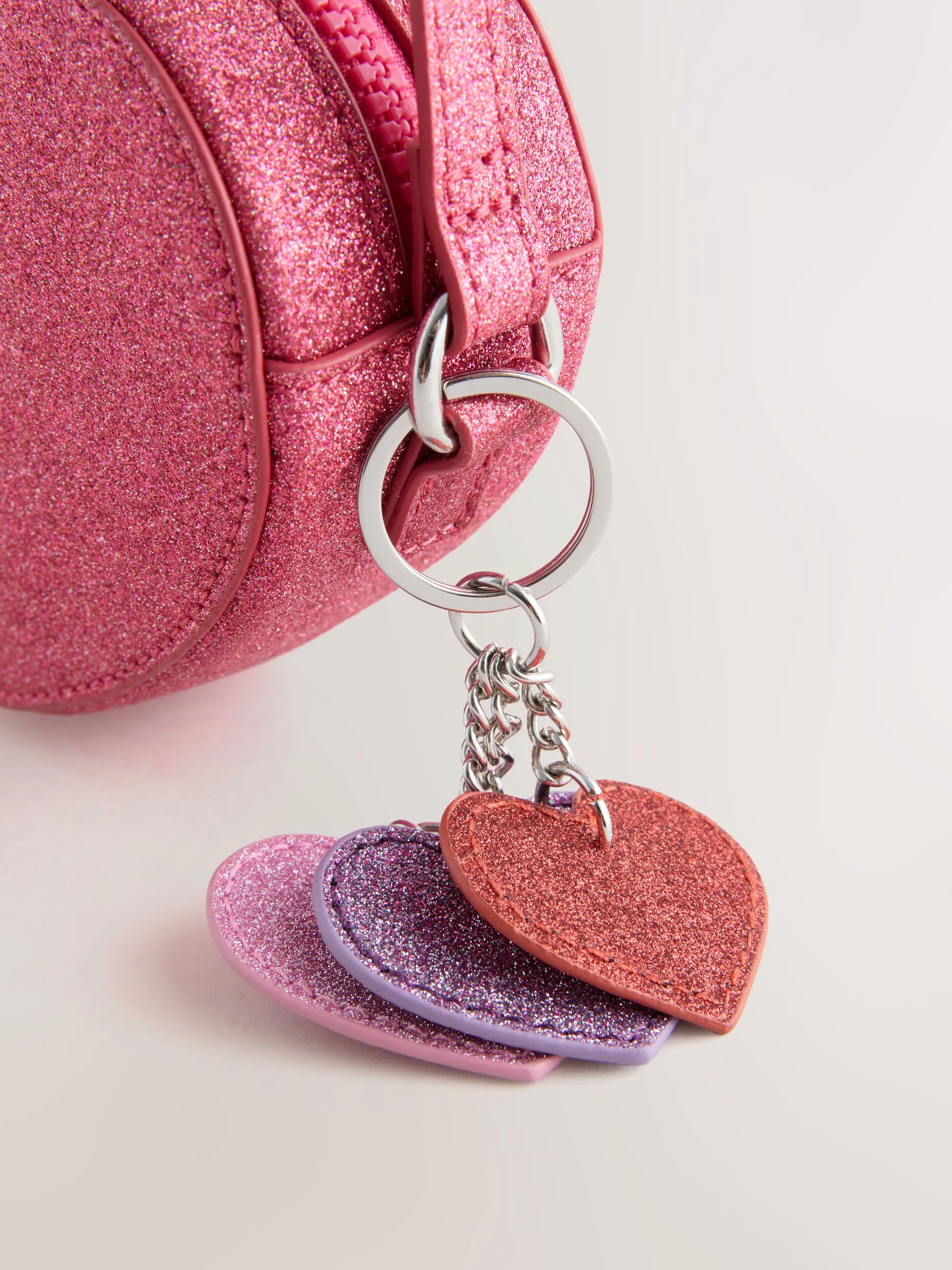 Roze met hartjesprint - Cross Body Nolvetly Heart Party Bag