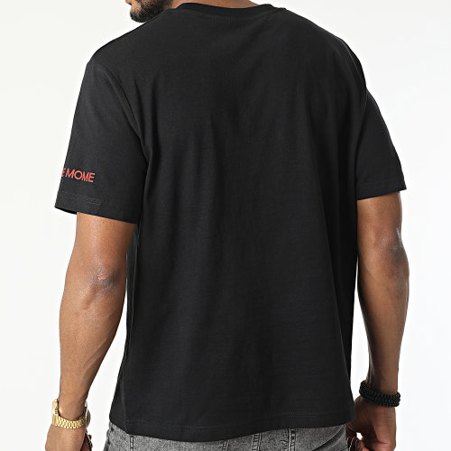 Tee Shirt Oversize Large Gorille Noir Rouge