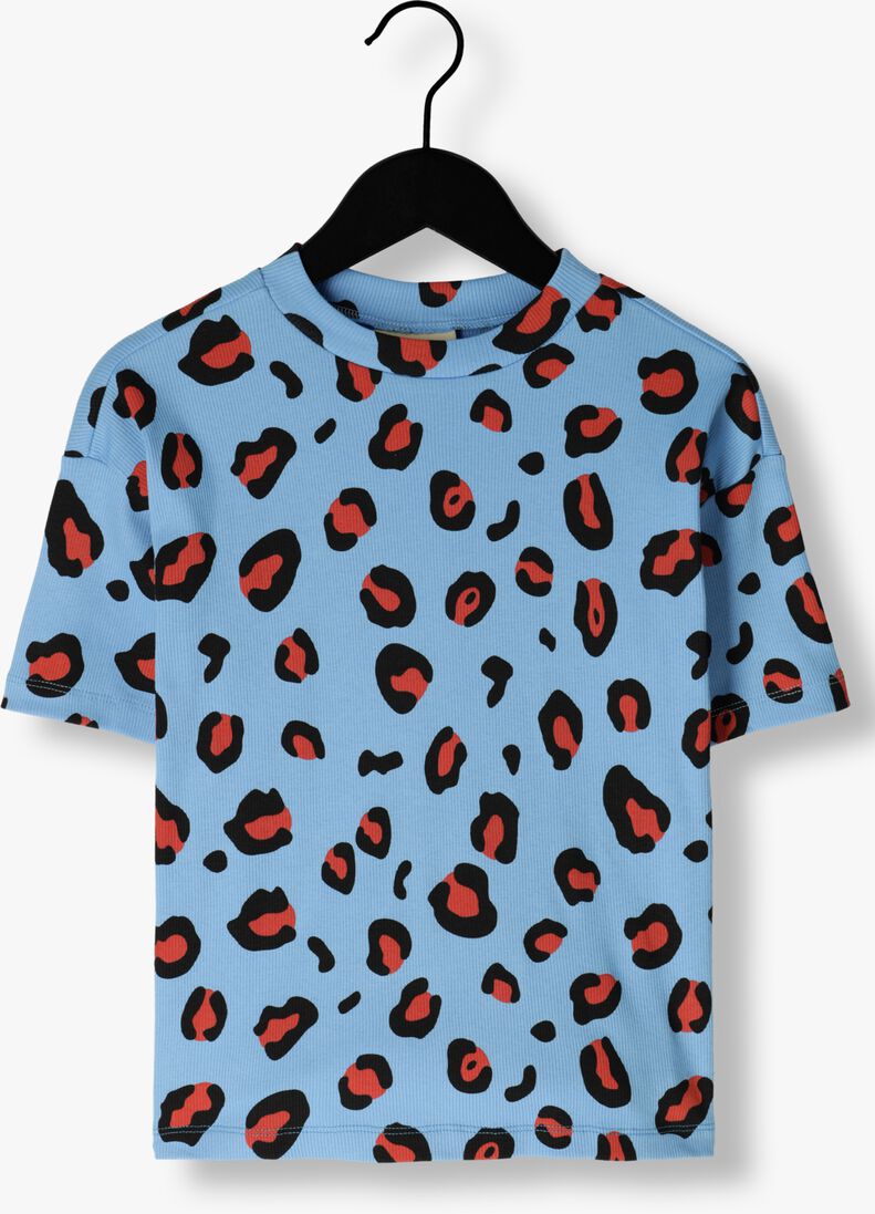 CARLIJNQ blauwe carlijnq t-shirt leopard - t-shirt oversized