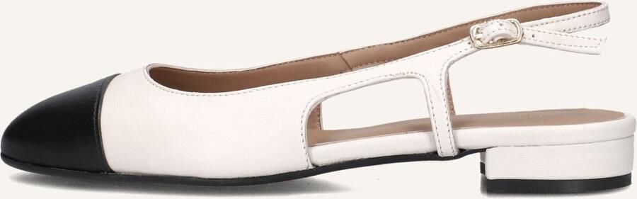 Notre-v Beige leren slingbacks voor dames White Dames