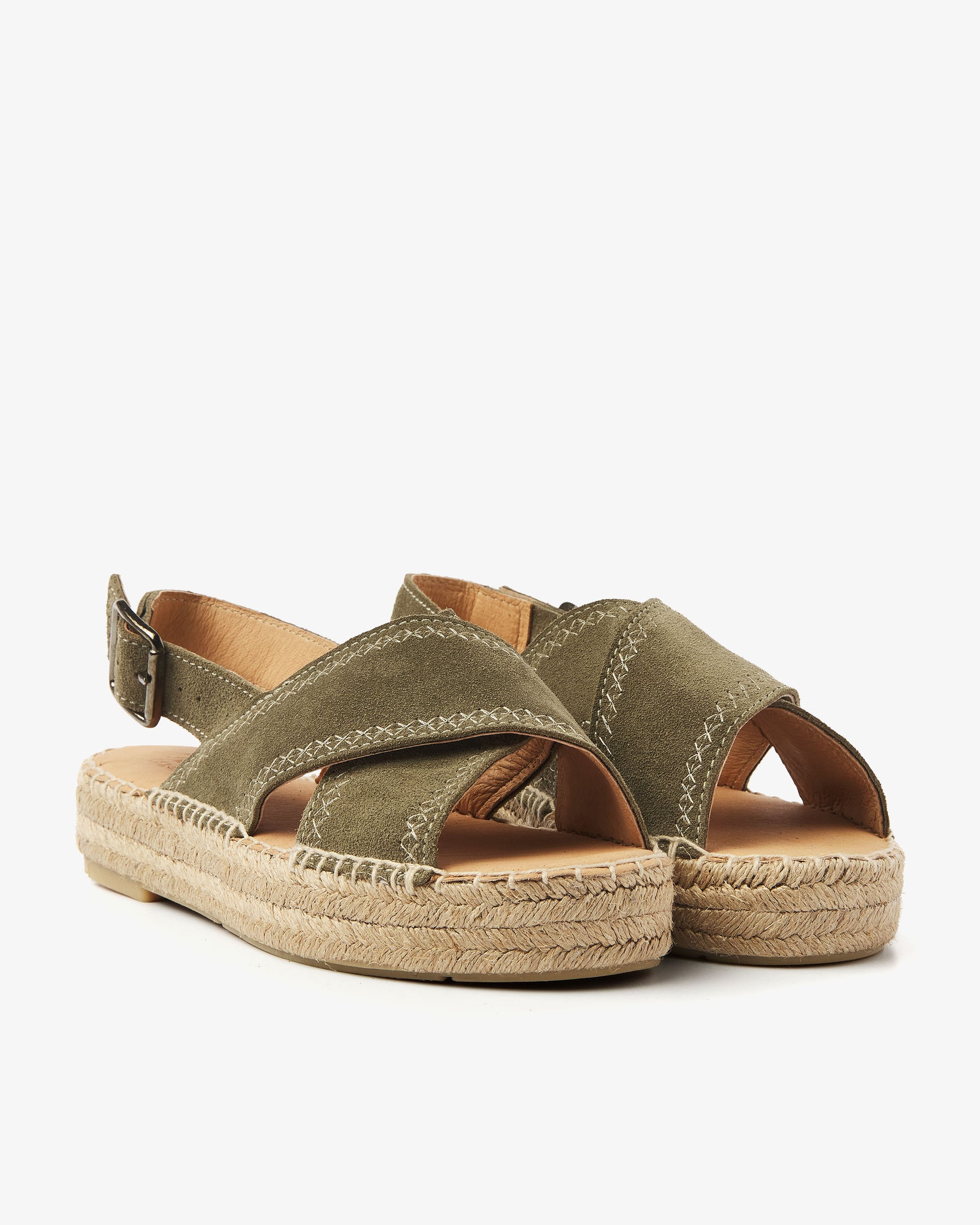 VIA VAI groene espadrilles Mondi Sun