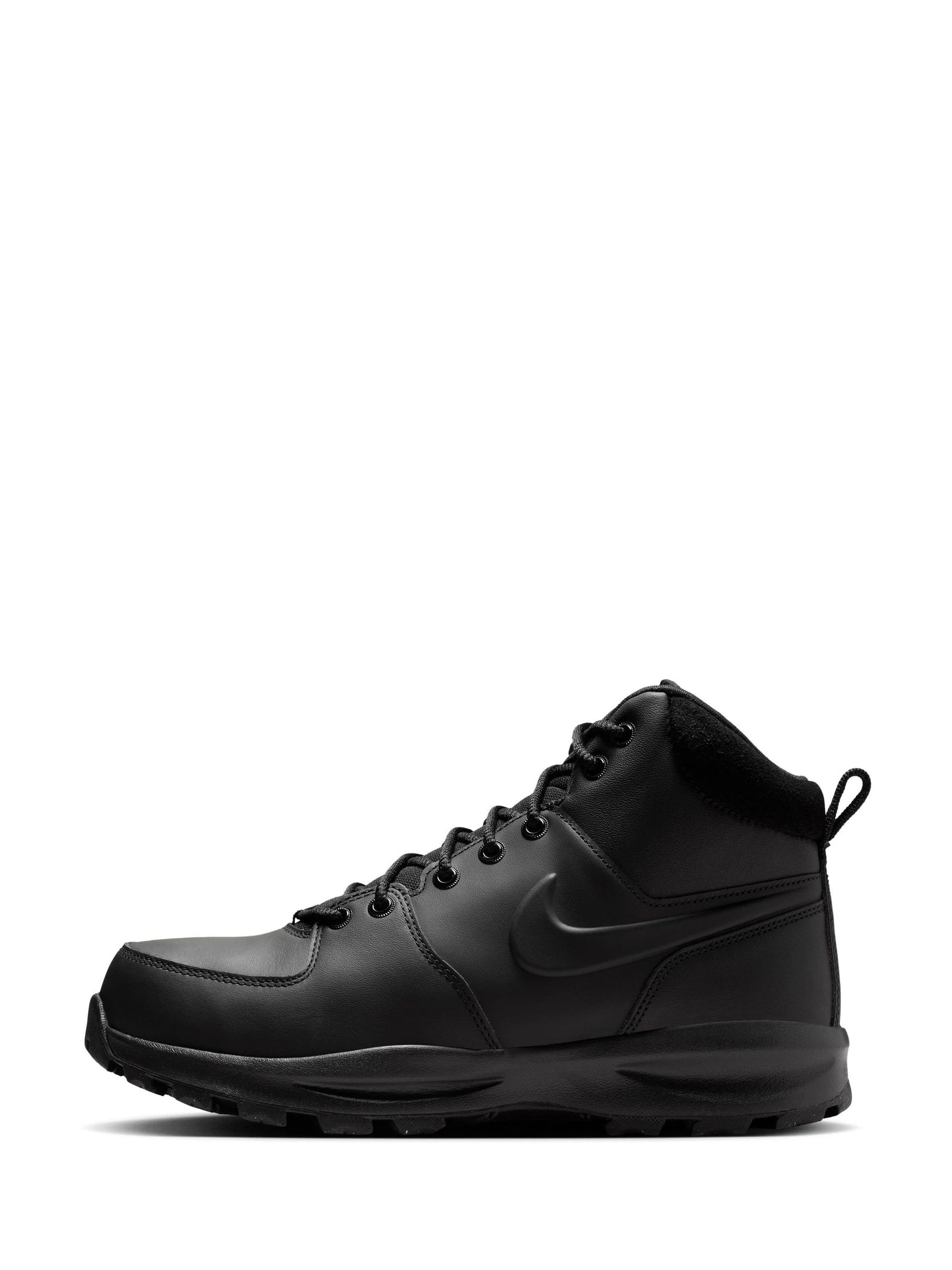 Zwart - Nike leren Manoa laarzen