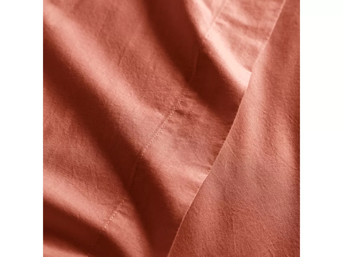 Drap plat coton lavé - SOMEO Beige 240x300 - CELESTE
