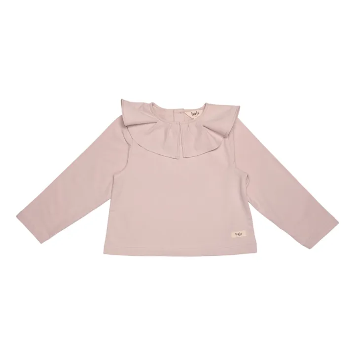 Baje Studio T-shirt Amity Col Volants | Lilas