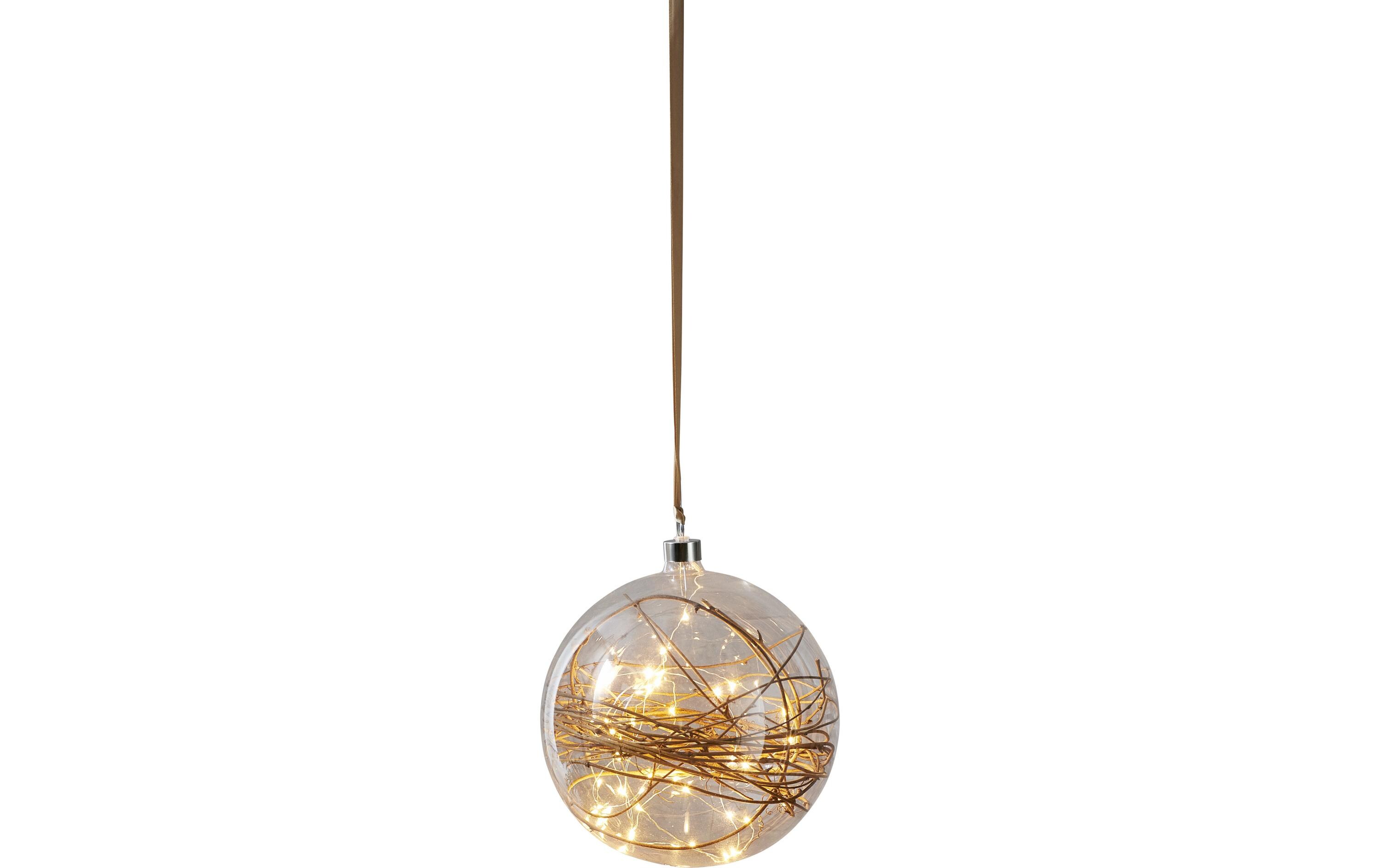 Weihnachtskugel Glow, 40 LED, 20 cm, indoorWeihnachtskugel mit Beleuchtung