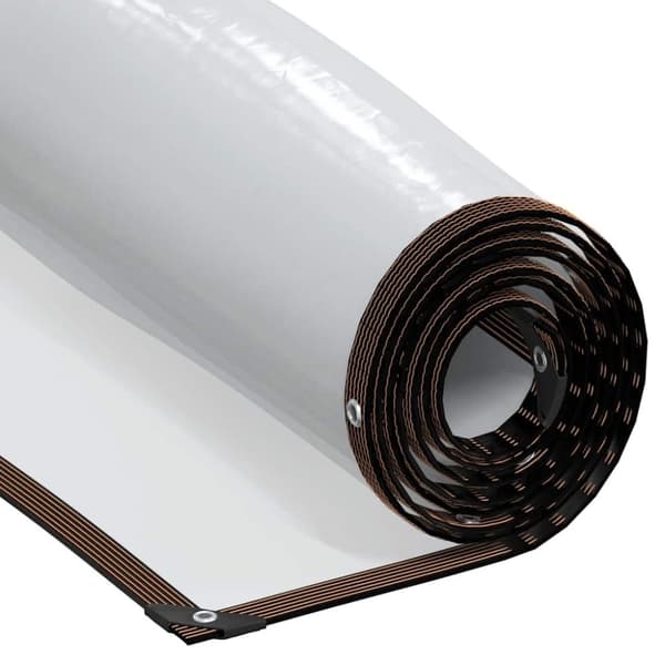 vidaXL Klar presenning med maljer 6x12 m polyetylen
