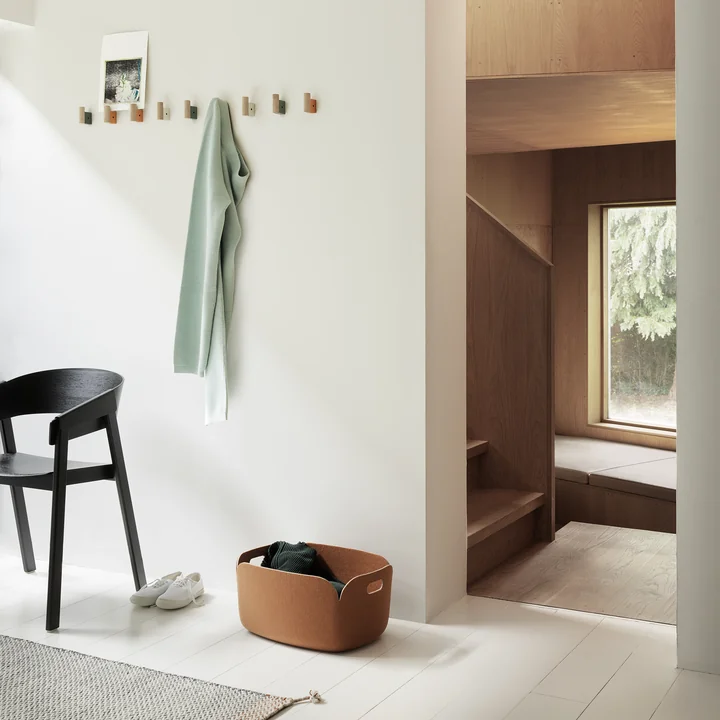 Muuto - Restore Aufbewahrungskorb 48 x 35 cm, braun-grün