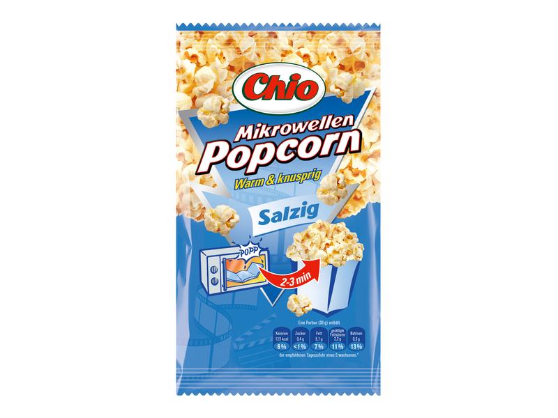 Chio Mikrowellen Popcorn salzig 100 g Gesalzenes Mikrowellen Popcorn