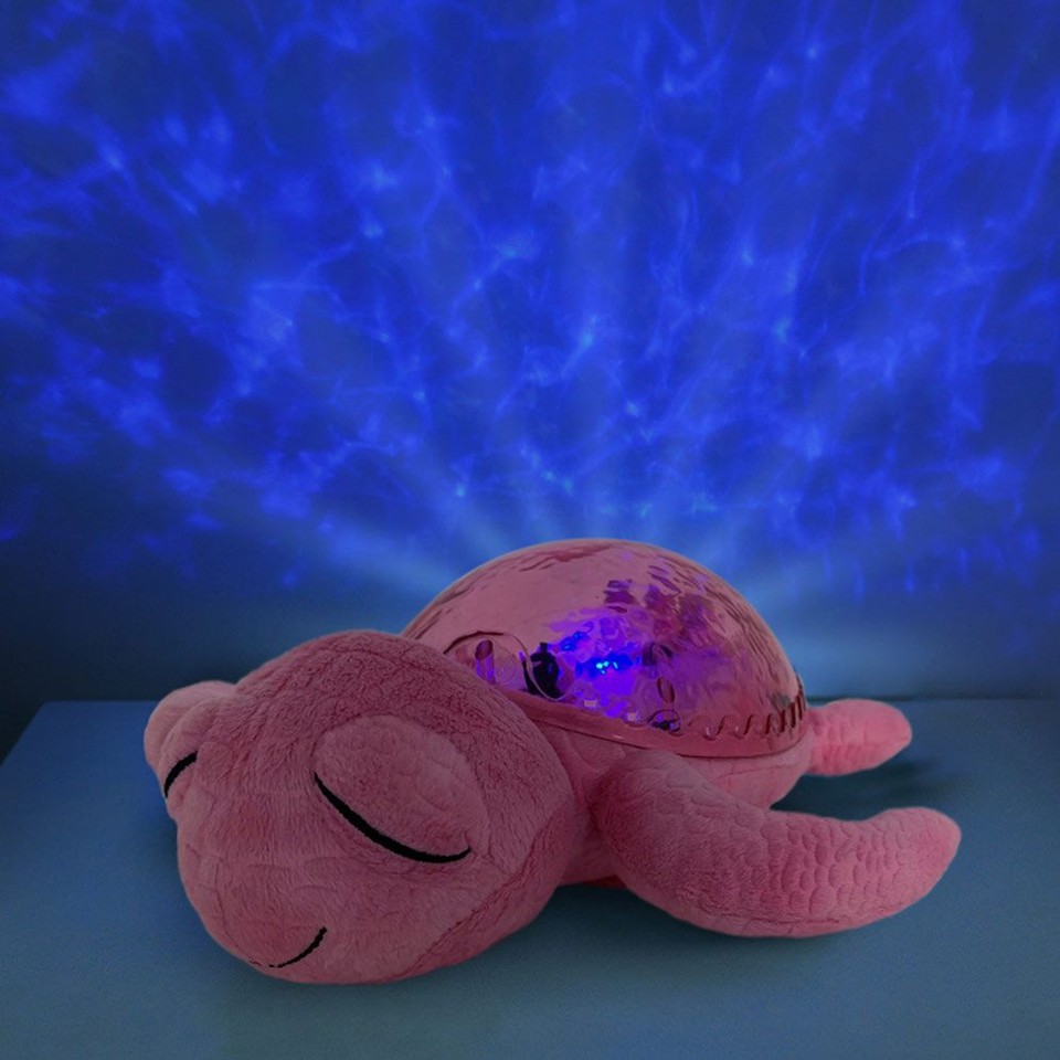 Cloud B - Skildpadde Natlampe med lyd og lys - Tranquil Turtle Pink (CB7423-PK)