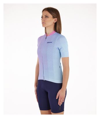 Maillot Manches Courtes Femme Santini Paws Rose/Turquoise