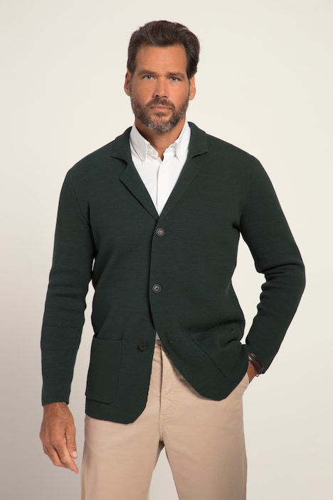 Stricksakko, FLEXNAMIC®, Milano-Strick, Reverskragen, bis 8 XL