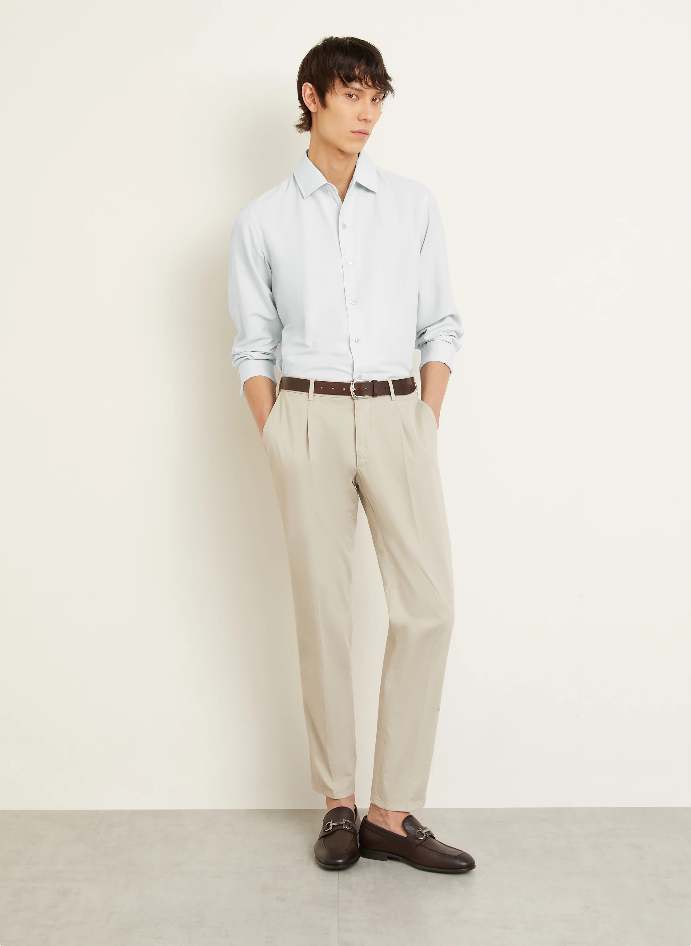 AGNONA Hemd Regular Fit mit Seide