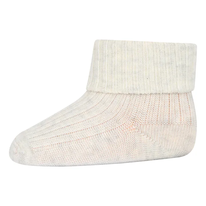Mp Denmark Chaussettes Rib en coton | Crème