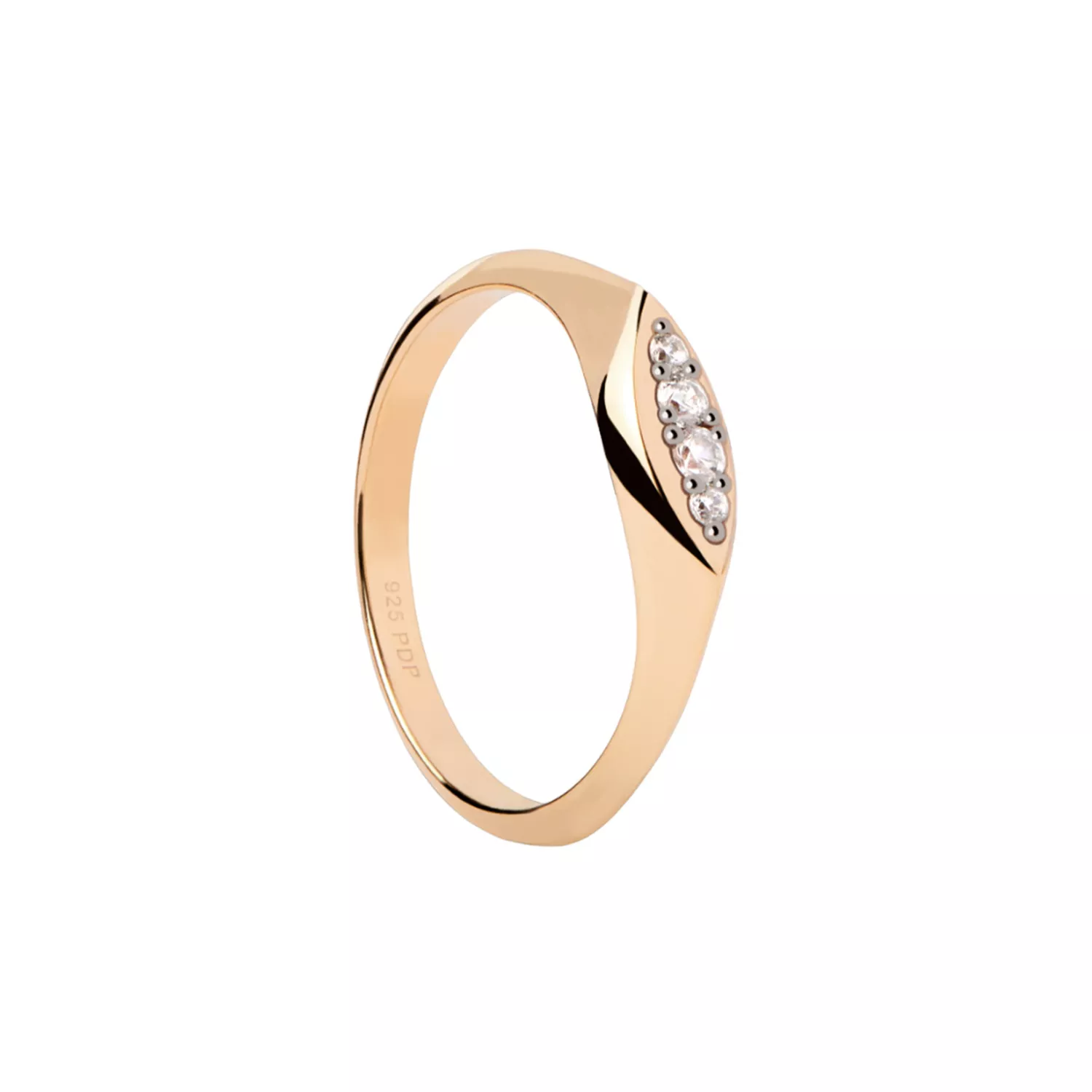 PDPAOLA Gala Stamp Ring 18 kt. Forgyldt Sølv AN01-A52