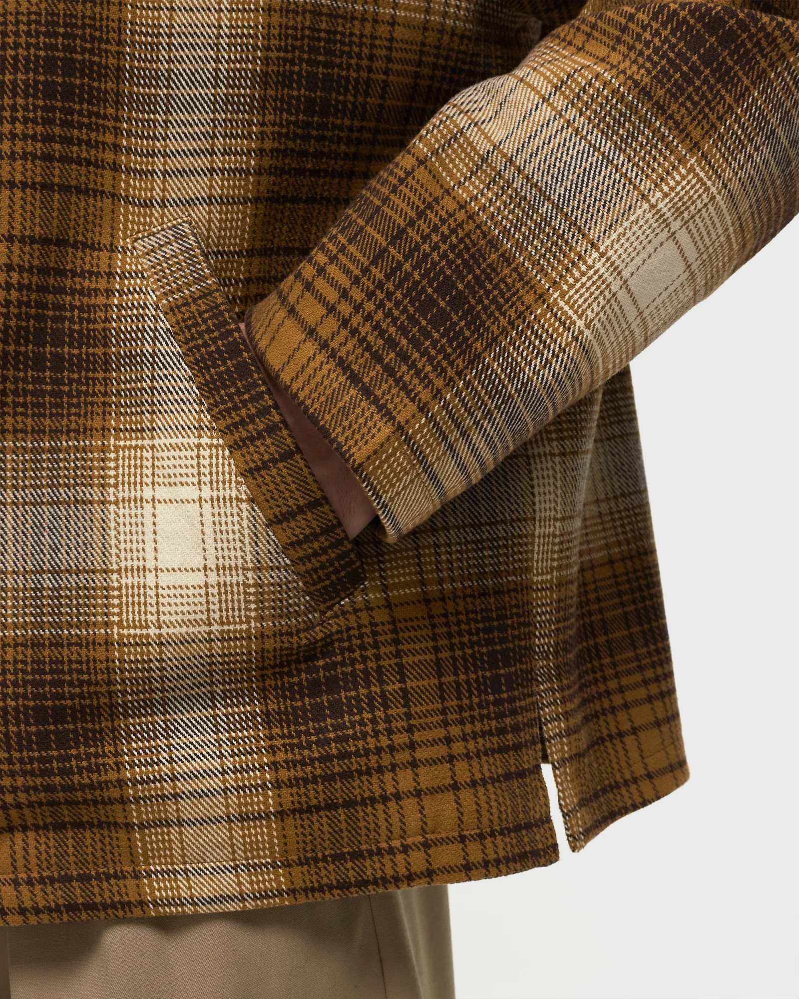 Kenzo CHECKED PLAID ZIPPED OVERSHIRT