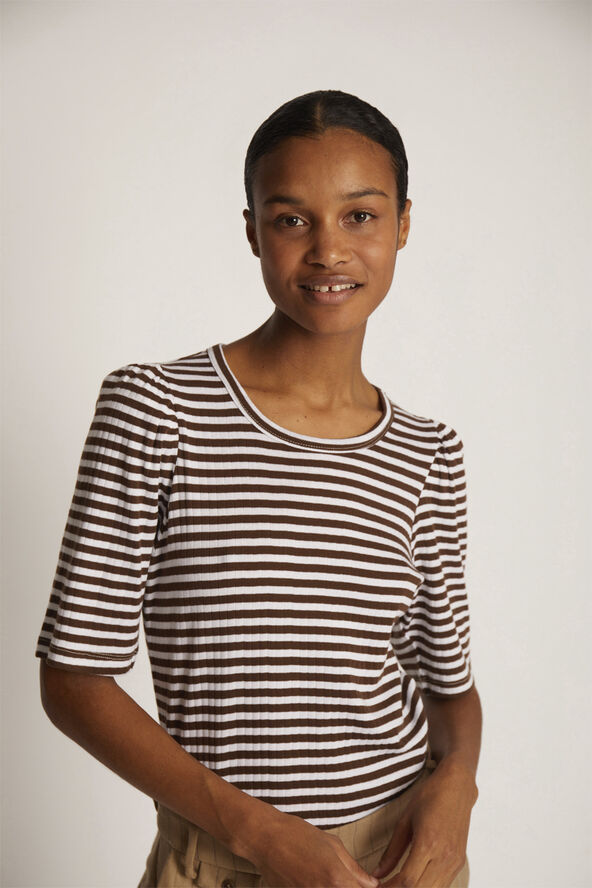 MUNTHE JIKOLAZ Organic Cotton T-Shirt Mocca