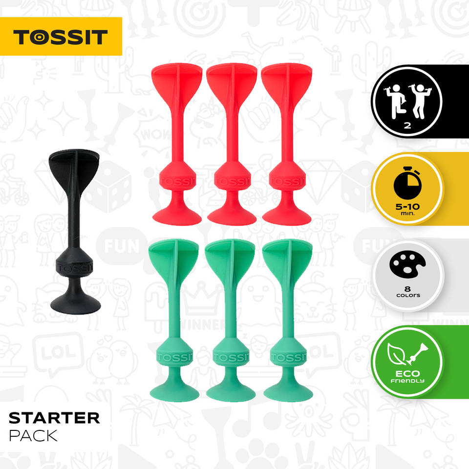 TOSSIT Starter Pack - rood/turquoise