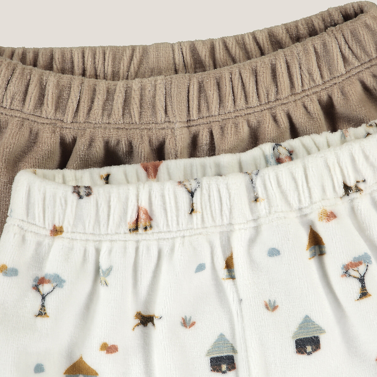 COLEÇÕES LA REDOUTE<br>Conjunto van 2 pijamas em fluweel