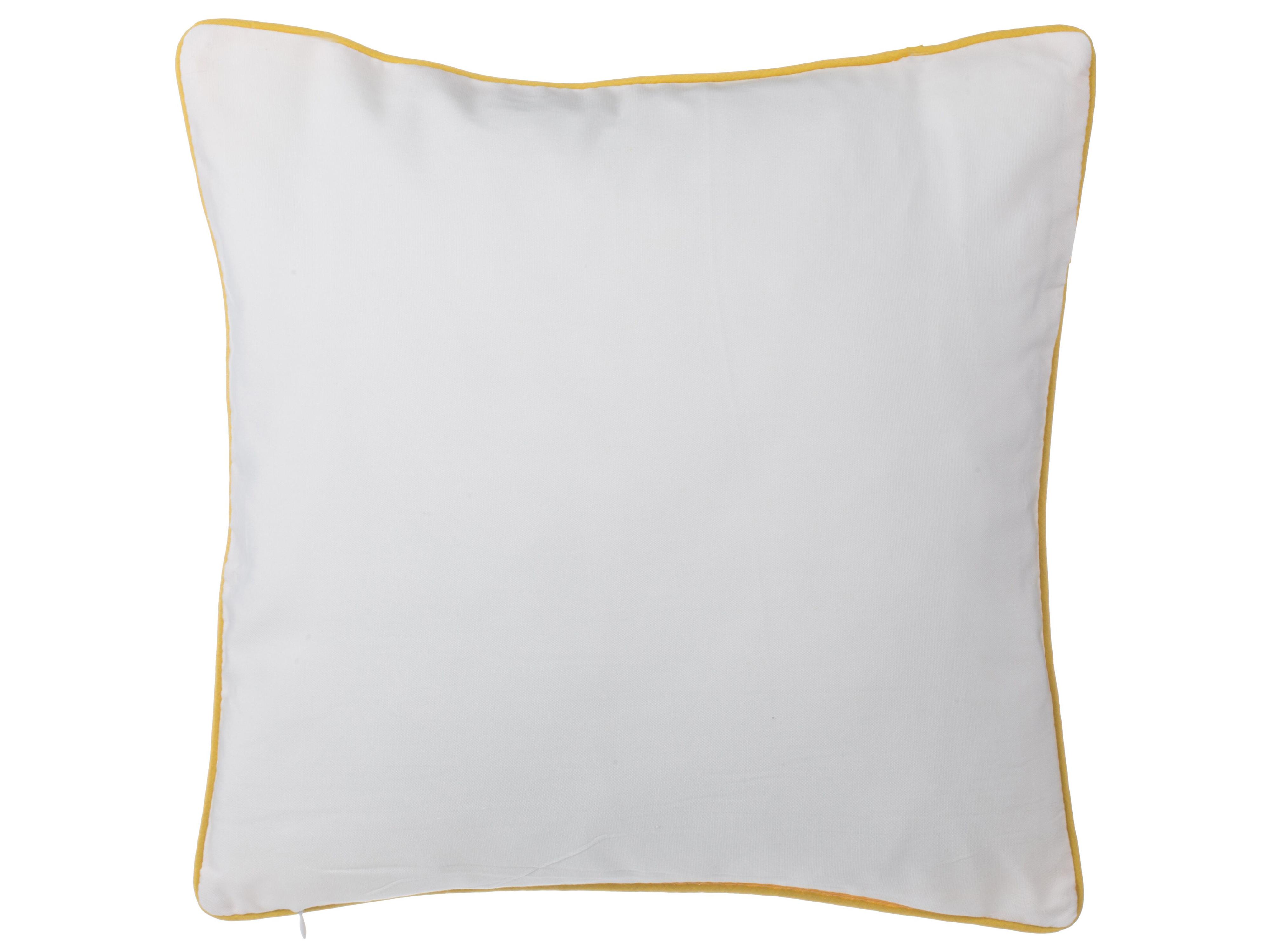 Set van 2 sierkussens PANSY 45 x 45 cm Geel geometrisch patroon