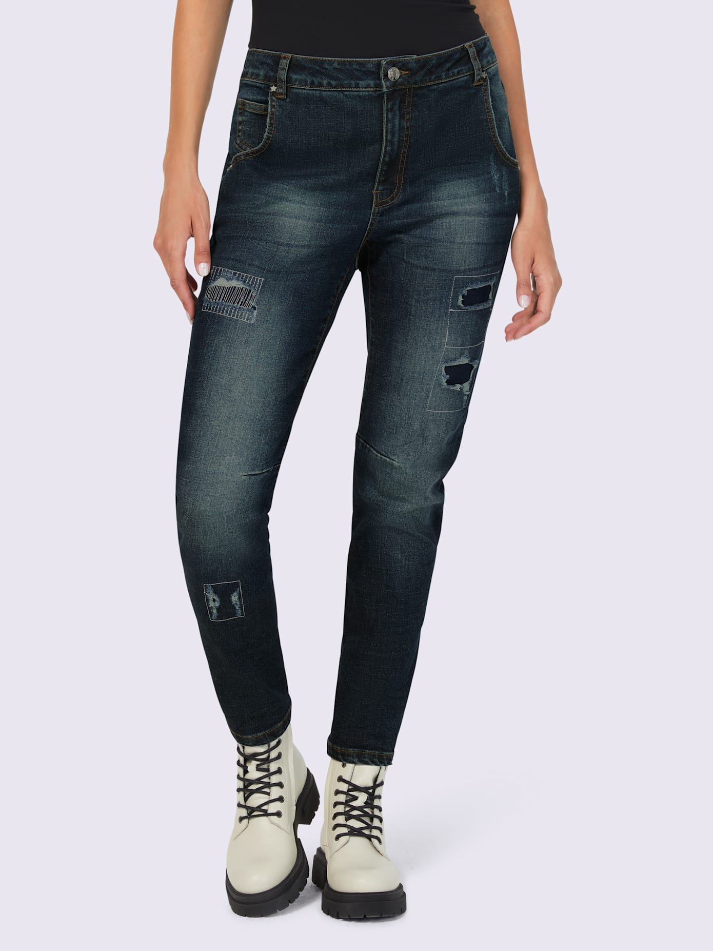 Jean effet usé tendance