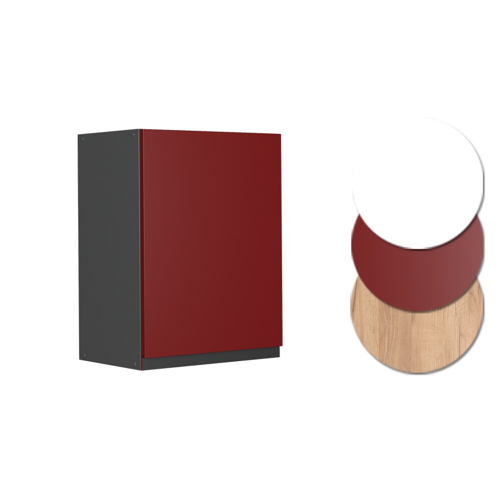 Vicco Hängeschrank Küchenschrank Küchenmöbel R-Line J-Shape Anthrazit Rot 45 cm modern
