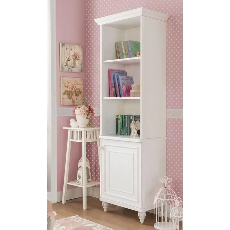 Romance boekenkast meisjes kamer
