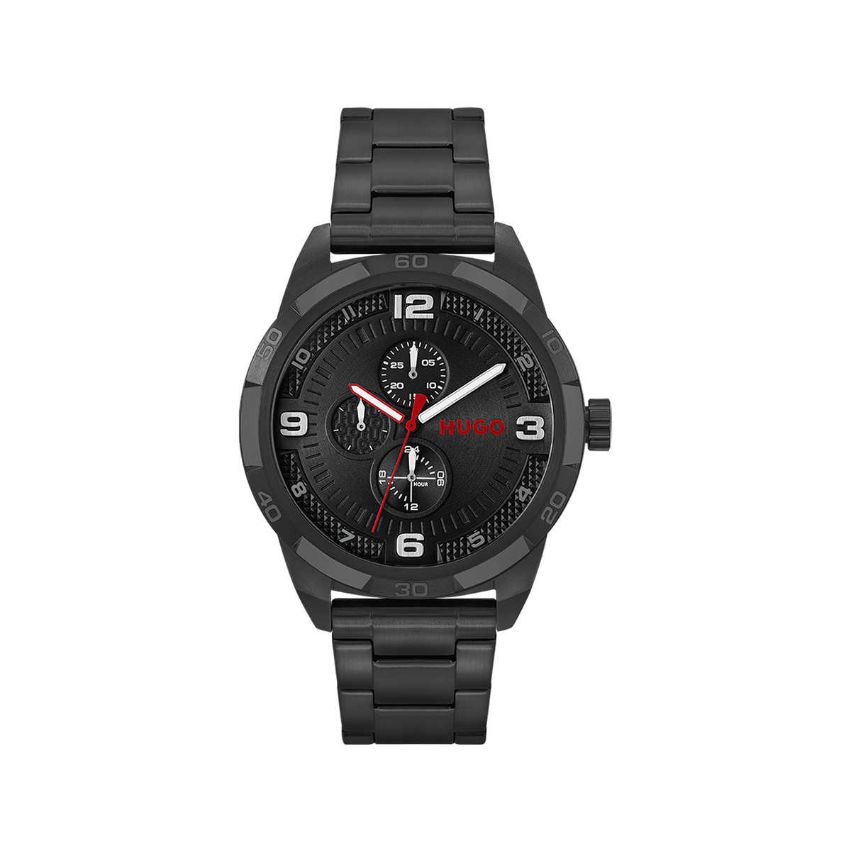Montre HUGO Grip homme bracelet acier noir