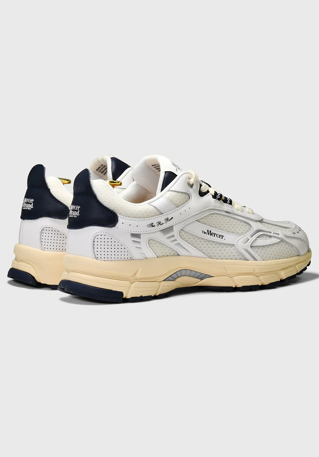 Mercer Sneaker The Re-Run Vintage White Dark Blue