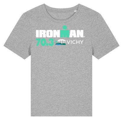 T-Shirt Manches Courtes Ironman 70.3 Vichy Gris Femme