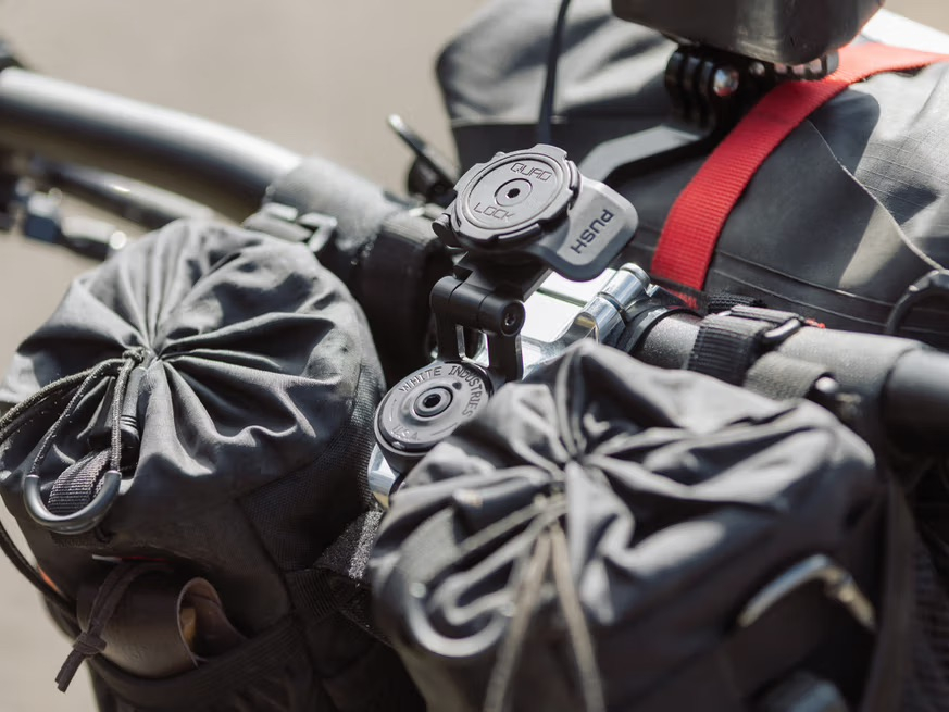 Stem Cap Mount Adjustable Universal Fahrrad Velo Vorbau Halterung Verstellbar mit Sicherungsverschluss (QLM-SCM-ADJ) - Schwarz