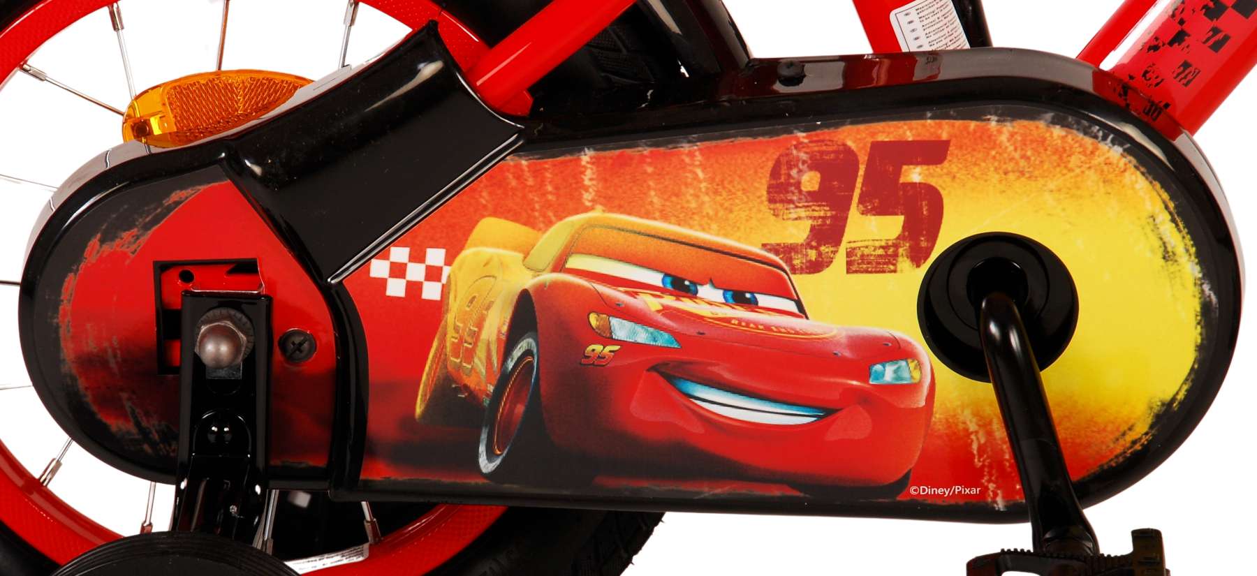 Kinderfahrrad Disney Cars für Jungen 12 Zoll Kinderrad in Rot