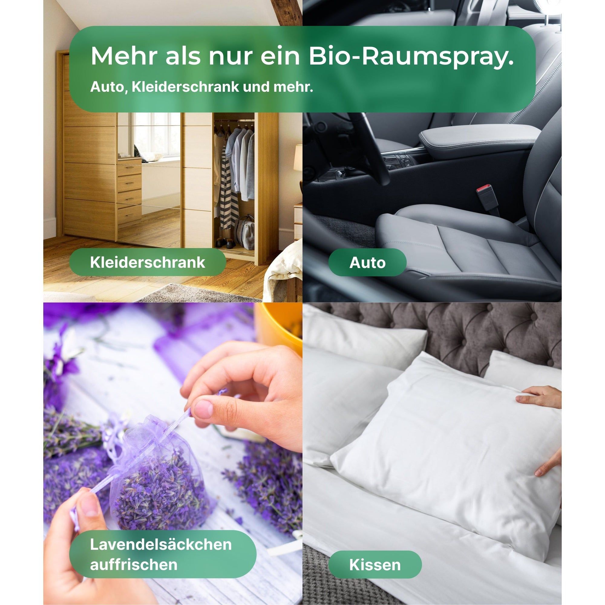 Emma Grün® Sauber & Frisch Spar-Set mit Polsterreiniger & Bio Raumspray Lavendel