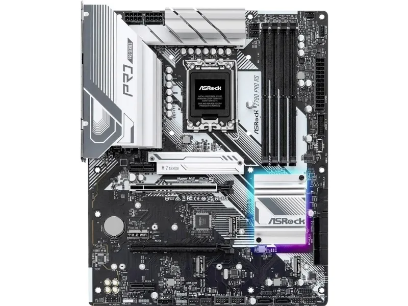ASRock Z790 PRO RS - Bundkort - LGA1700 sokkel - Z790 chipset - onboard grafik (CPU påkrævet) - HD Audio (8-kanaler)