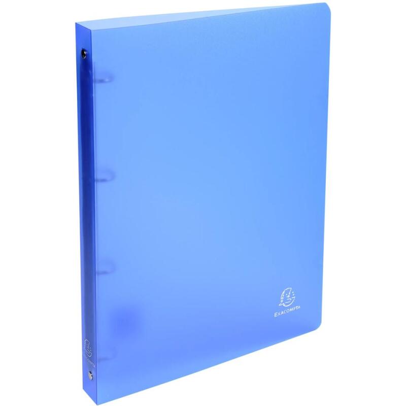 Classeur 4 anneaux plastifié Exacompta Chromaline A4 - Dos 3 cm couleurs assorties