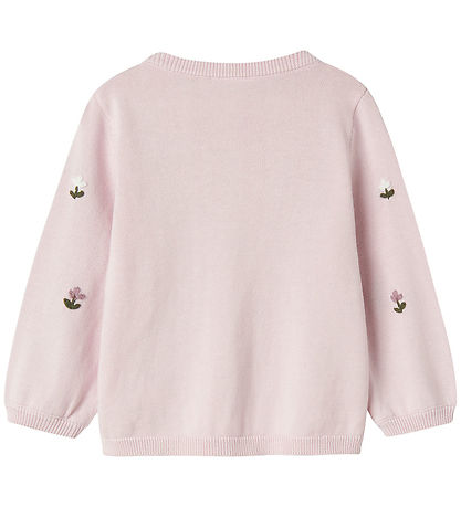 Name It Bluse - Strick - NbfFaflow - Light Lilac m. Blumen