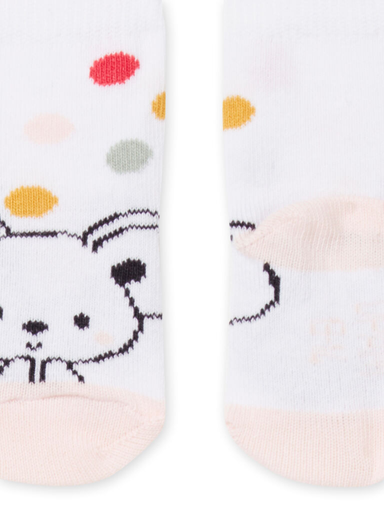 Chaussettes blanches naissance fille