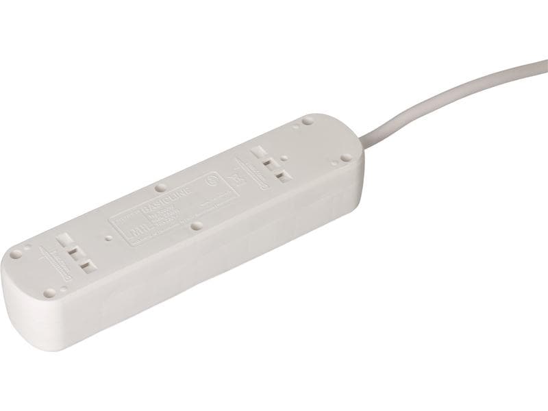 Max Hauri Steckdosenleiste Basic-Line, 5x T13, 5 m, Weiss Mehrfachsteckdose mit 5 m langem Kabel