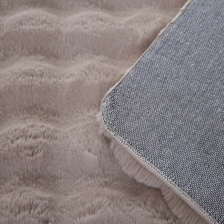 Zacht hoogpolig vloerkleed - Ambrey 3D Beige