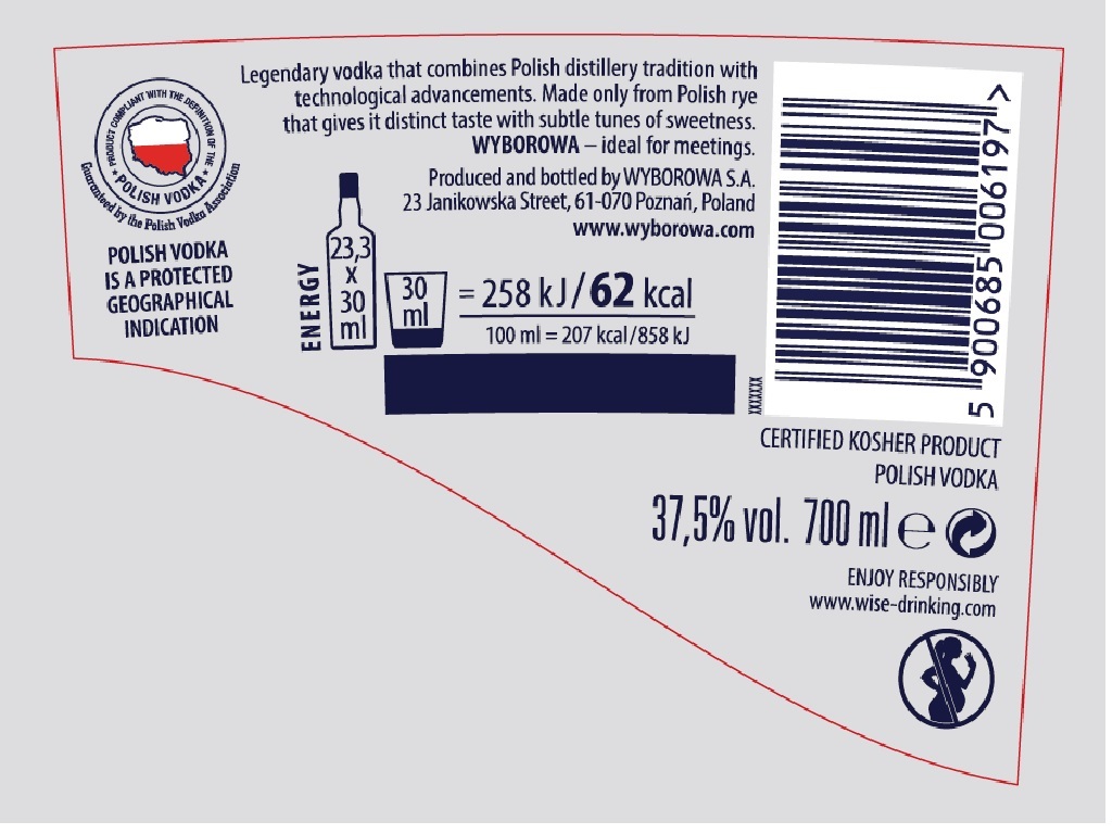 VODKA WYBOROWA 0.70L