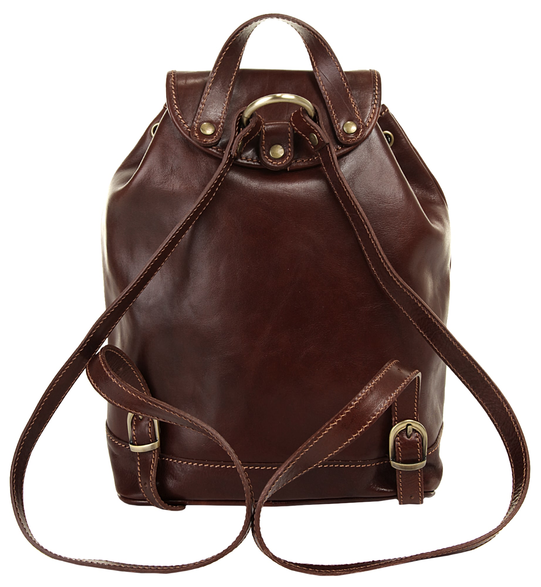 Piké Cityrucksack echt Leder, Made in Italy