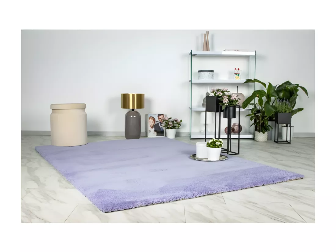 Tapis 150x80cm, design D005M coloris lavande - Confort et élégance pour votre intérieur