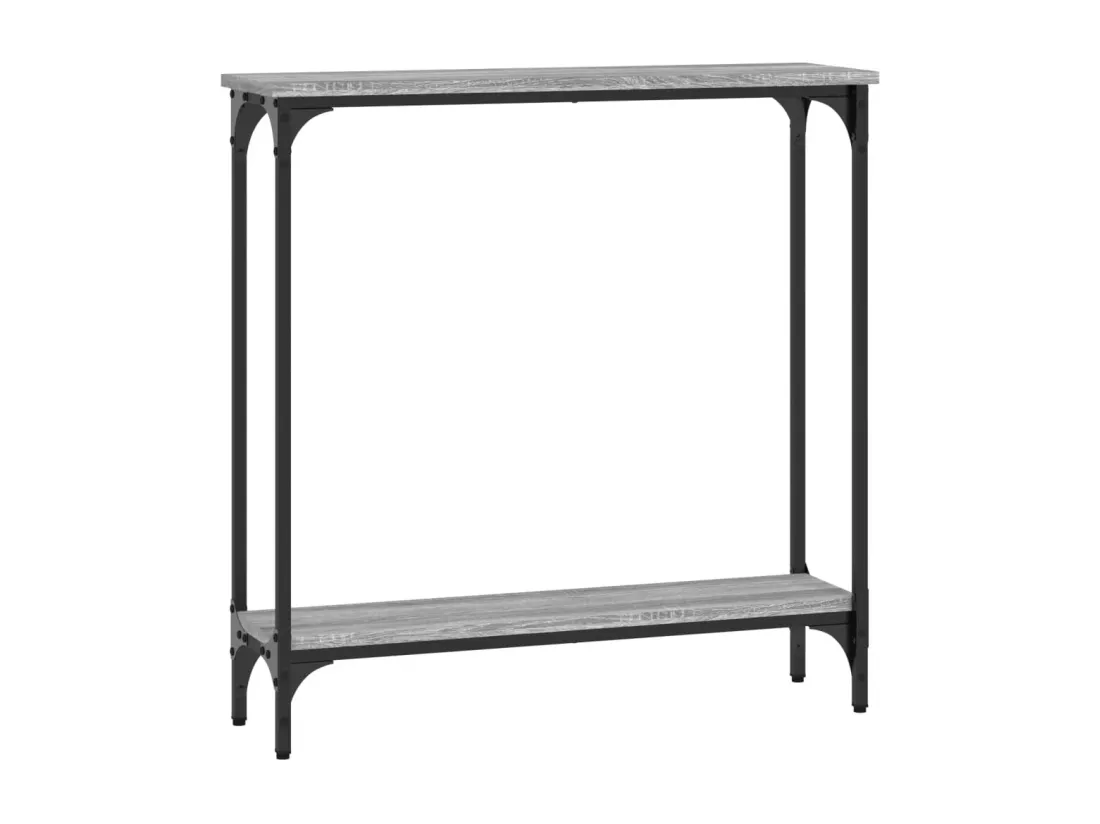Table console sonoma gris 75x22,5x75 cm bois d'ingénierie
