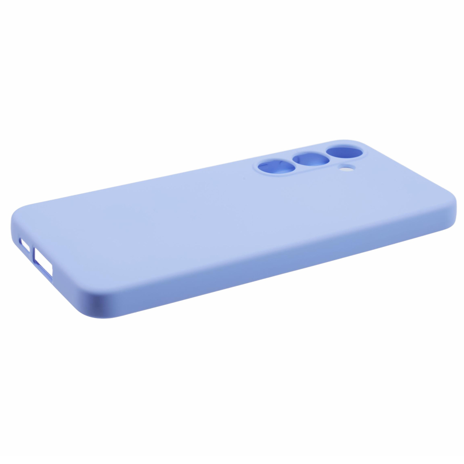 Samsung Galaxy S24 FE Gummi Case Hülle mit Kameraschutz - Blaulila (Matt)