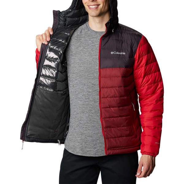 Doudoune randonnée COLUMBIA POWDER LITE HOODED JKT RED JASPER, DAR